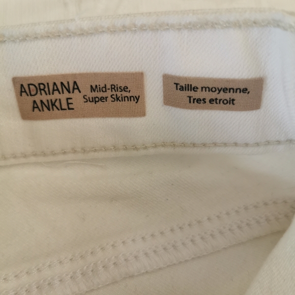 Mavi White Ankle Adriana Jeans Size 26 - Picture 6 of 14